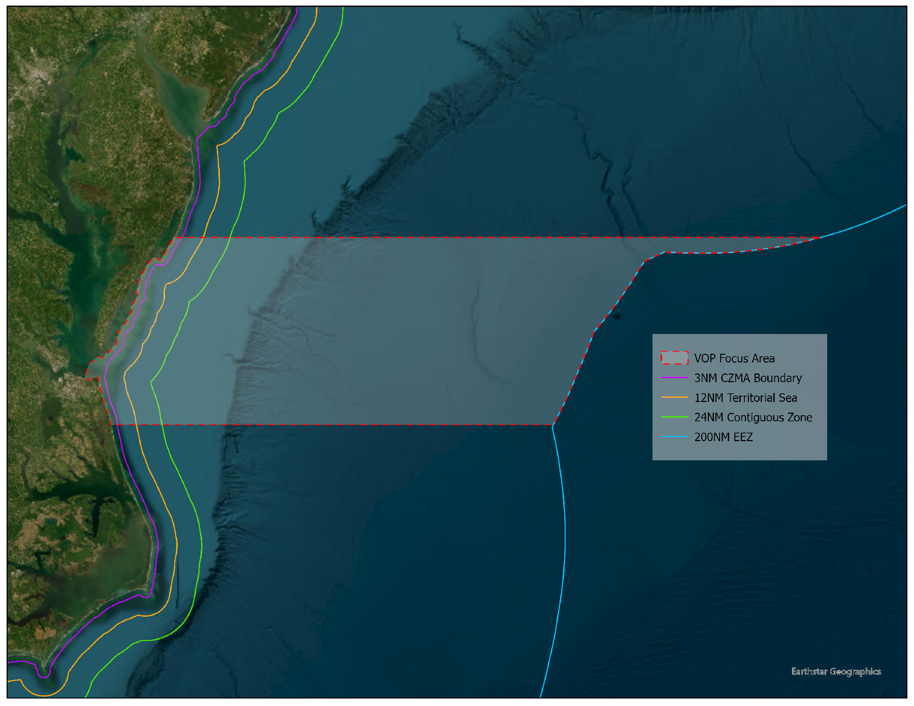 Virginia Ocean Plan Focus Area Map