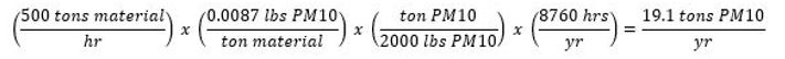 PM10 Screen Formula