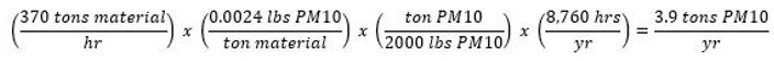 PM10 Crusher Formula